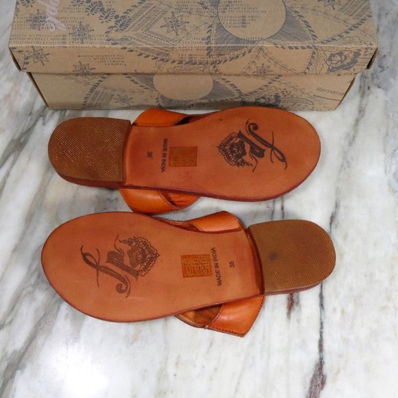 Free People Sant Antoni Slide Toe Ring Sandal Coral 38 (US Women's 8) NiB - Picture 12 of 13